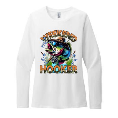 Cool Fishing Weekend Hooker Womens CVC Long Sleeve Shirt