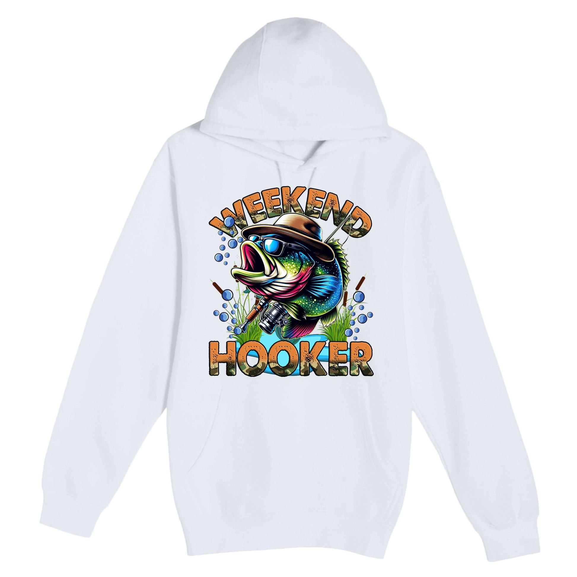 Cool Fishing Weekend Hooker Premium Pullover Hoodie