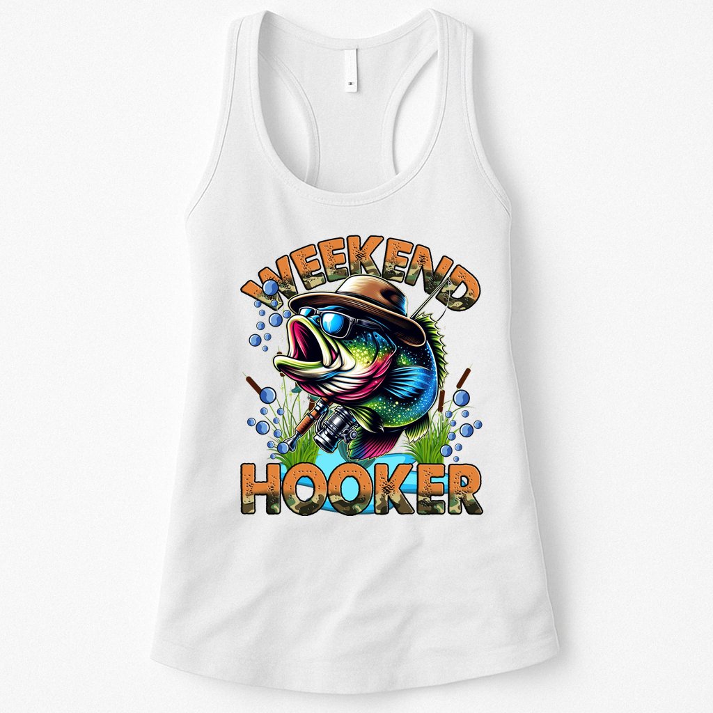 Cool Fishing Weekend Hooker Womens Tank Top