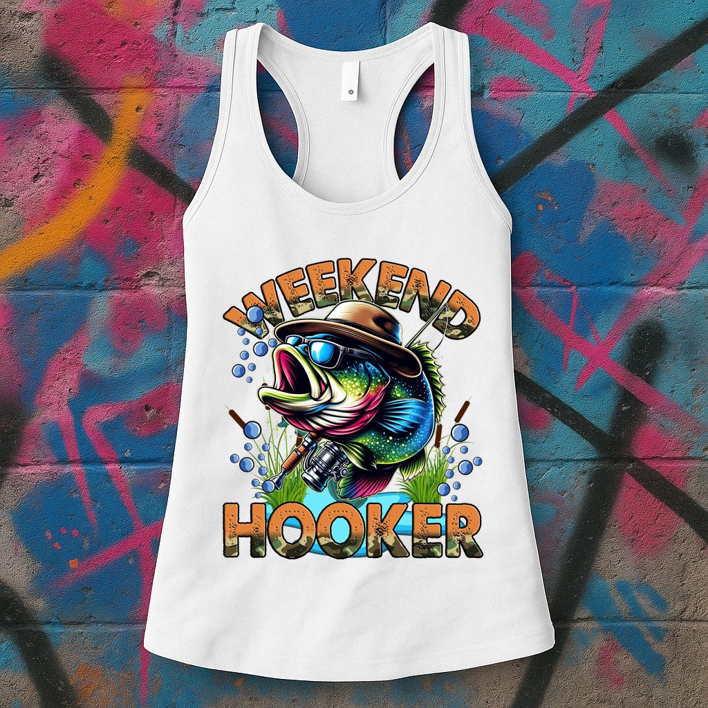Cool Fishing Weekend Hooker Womens Tank Top