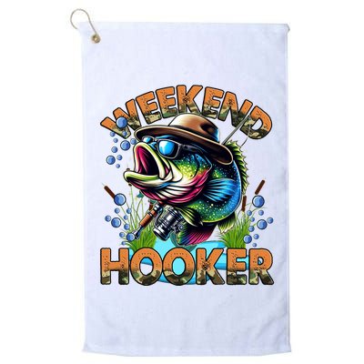 Cool Fishing Weekend Hooker Golf Towel
