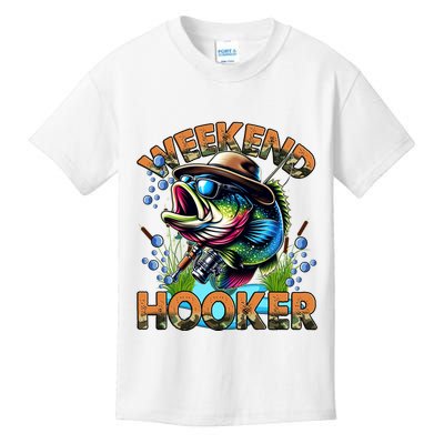 Cool Fishing Weekend Hooker Kids T-Shirt