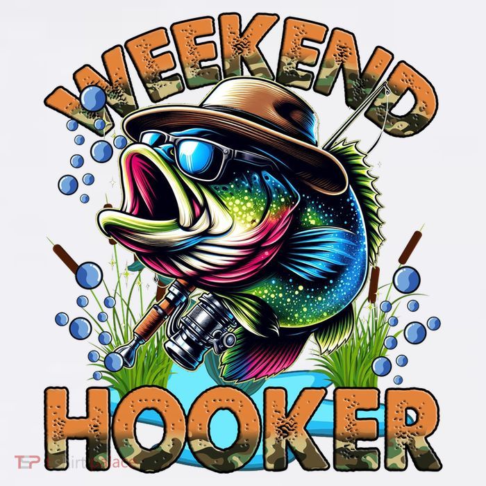 Cool Fishing Weekend Hooker Kids T-Shirt