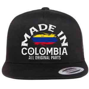 Colombia For Wo Colombian Made Flag Flat Bill Trucker Hat