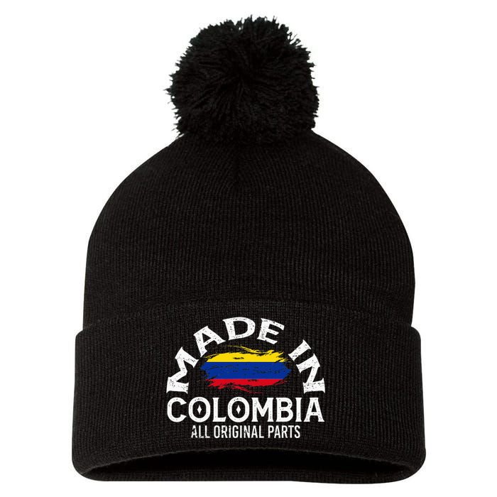 Colombia For Wo Colombian Made Flag Pom Pom 12in Knit Beanie