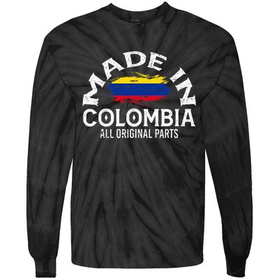 Colombia For Wo Colombian Made Flag Tie-Dye Long Sleeve Shirt