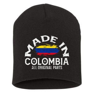 Colombia For Wo Colombian Made Flag Short Acrylic Beanie