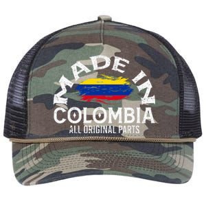 Colombia For Wo Colombian Made Flag Retro Rope Trucker Hat Cap