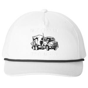 Concrete Finisher Worker Cement Mixer Truck Driver Snapback Five-Panel Rope Hat