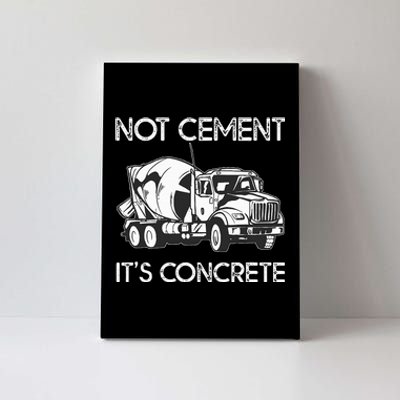 Concrete Finisher Worker Cement Mixer Truck Driver Canvas