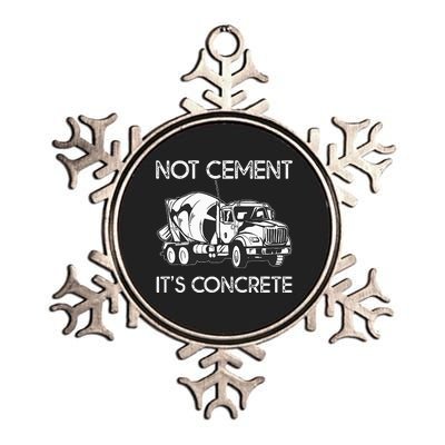 Concrete Finisher Worker Cement Mixer Truck Driver Metallic Star Ornament