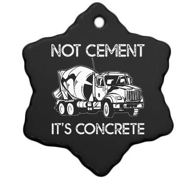 Concrete Finisher Worker Cement Mixer Truck Driver Ceramic Star Ornament