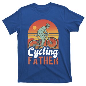 Cycling Father With A Bike For Father's Day Gift T-Shirt