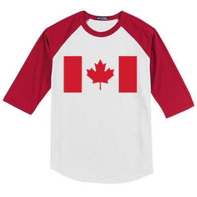 Canadian Flag Women Men Red Maple Leaf Canada Day Kids Colorblock Raglan Jersey