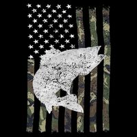 Camouflage Flag Walleye Fishing Angler 16 in Basic Backpack