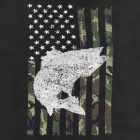 Camouflage Flag Walleye Fishing Angler Golf Towel