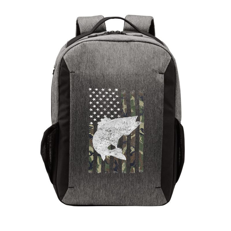Camouflage Flag Walleye Fishing Angler Vector Backpack