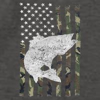 Camouflage Flag Walleye Fishing Angler Vector Backpack