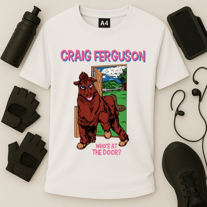 Craig Ferguson WhoS At The Door Cooling Performance Crew T-Shirt