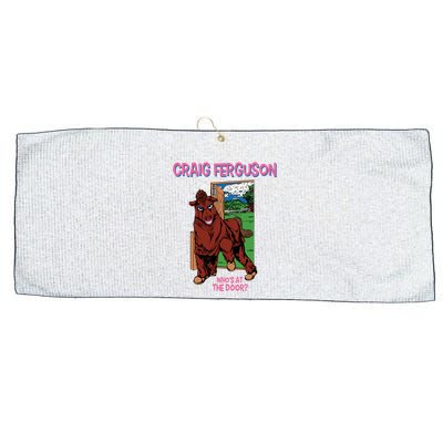 Craig Ferguson WhoS At The Door Large Microfiber Waffle Golf Towel