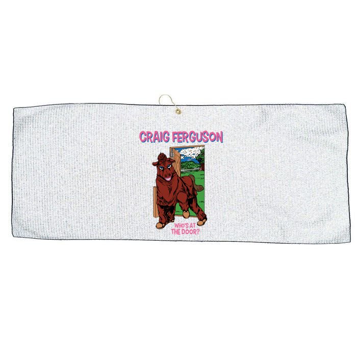 Craig Ferguson WhoS At The Door Large Microfiber Waffle Golf Towel