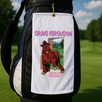 Craig Ferguson WhoS At The Door Golf Towel