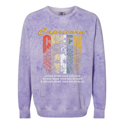 Capricorn for Wo Birthday Gifts Colorblast Crewneck Sweatshirt