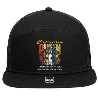 Capricorn for Wo Birthday Gifts 7 Panel Mesh Trucker Snapback Hat