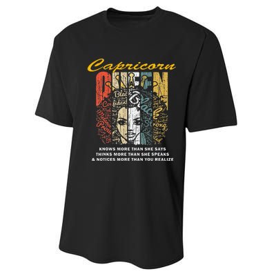 Capricorn for Wo Birthday Gifts Performance Sprint T-Shirt