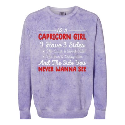 Capricorn for wo Astrology birthday Capricorn Colorblast Crewneck Sweatshirt