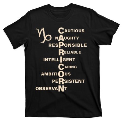 Capricorn For Wo Gifts Sign T-Shirt