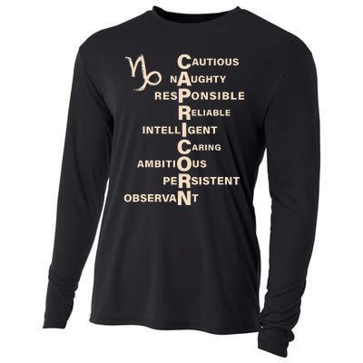 Capricorn For Wo Gifts Sign Cooling Performance Long Sleeve Crew