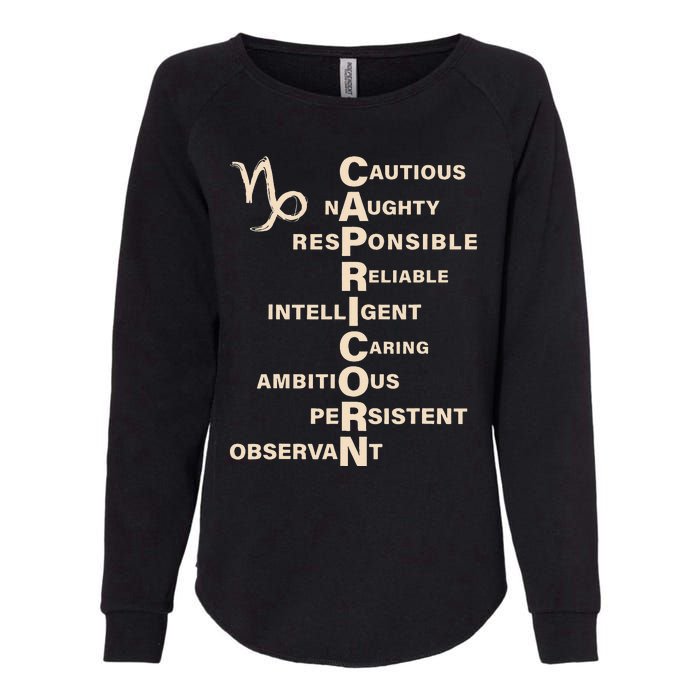 Capricorn For Wo Gifts Sign Womens California Wash Sweatshirt