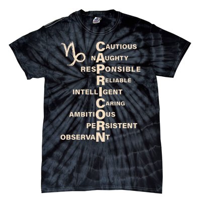 Capricorn For Wo Gifts Sign Tie-Dye T-Shirt