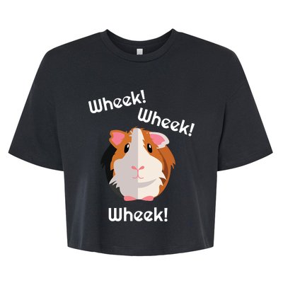 Cute Funny Wheek Guinea Pig Owner Cavy Lover Bella+Canvas Jersey Crop Tee