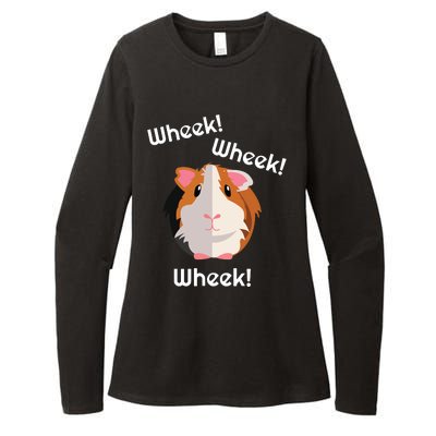 Cute Funny Wheek Guinea Pig Owner Cavy Lover Womens CVC Long Sleeve Shirt