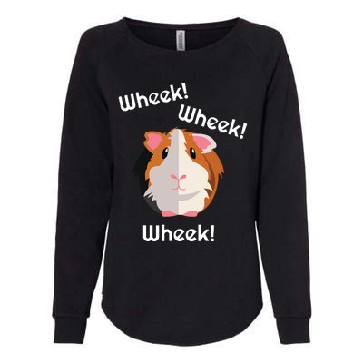 Cute Funny Wheek Guinea Pig Owner Cavy Lover Womens California Wash Sweatshirt