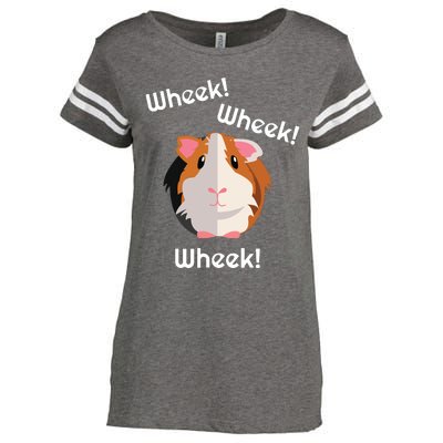 Cute Funny Wheek Guinea Pig Owner Cavy Lover Enza Ladies Jersey Football T-Shirt