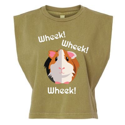 Cute Funny Wheek Guinea Pig Owner Cavy Lover Garment-Dyed Women's Muscle Tee