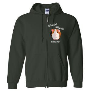 Cute Funny Wheek Guinea Pig Owner Cavy Lover Full Zip Hoodie