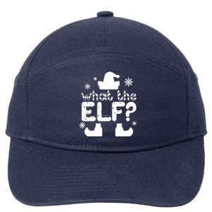 Christmas Funny What The Elf Meaningful Gift 7-Panel Snapback Hat