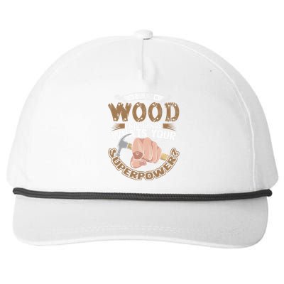 Carpenter Funny Woodworker Carpentry Cabinemaker Snapback Five-Panel Rope Hat