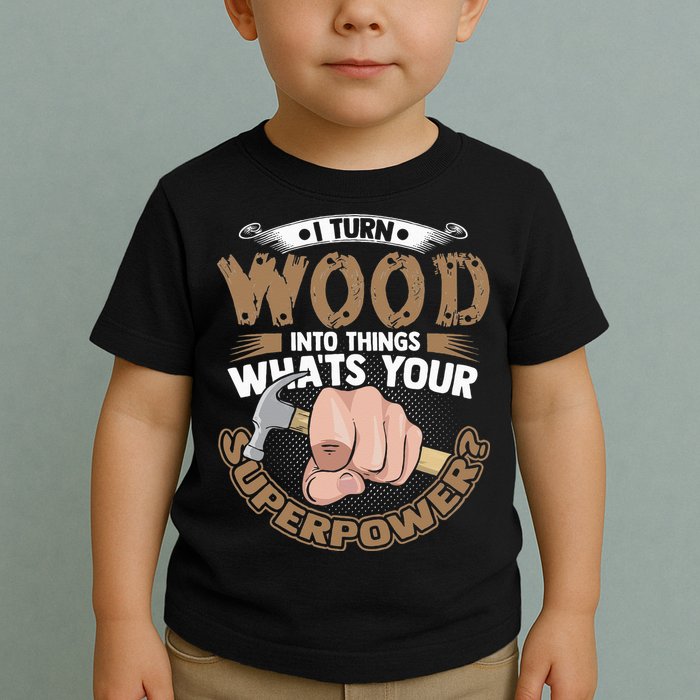 Carpenter Funny Woodworker Carpentry Cabinemaker Toddler T-Shirt