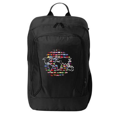 Country Flags World Map Traveling International World Flags City Backpack