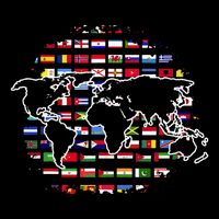 Country Flags World Map Traveling International World Flags Impact Tech Backpack
