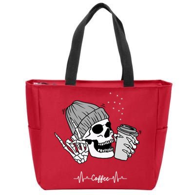 Coffee For Women Coffee Funny Cute Casual Zip Tote Bag