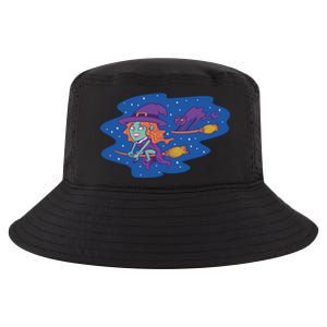 Cute Flying Witch Cool Comfort Performance Bucket Hat