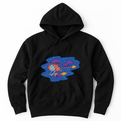 Cute Flying Witch Hoodie