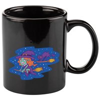 Cute Flying Witch 11oz C Handle Ceramic Mug