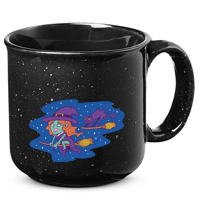Cute Flying Witch 15oz Campfire Ceramic Mug